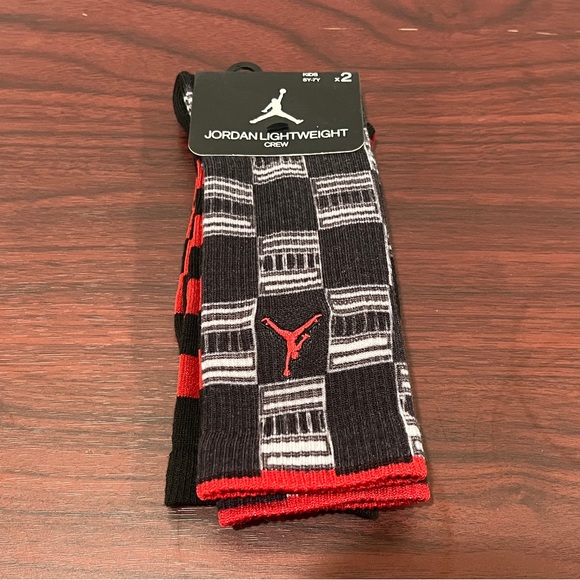 Jordan Kids Lightweight Crew Socks, 2 Pack, 5Y-7Y - Picture 6 of 8